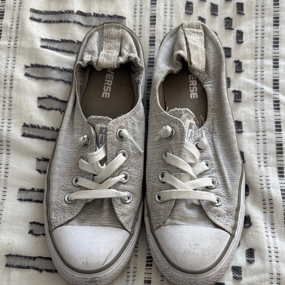 Converse Light Gray Slip-On Shoes - Picture 3 of 6